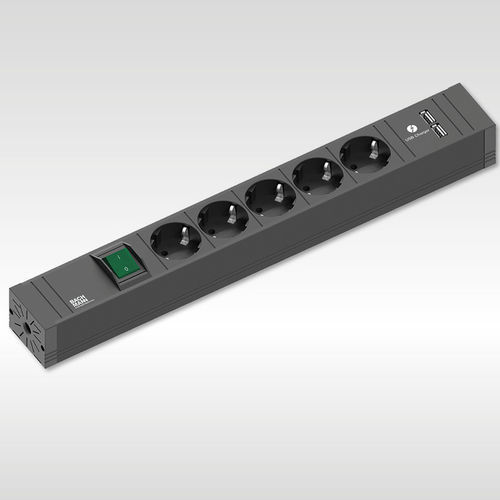 Prise de courant - CONNECT LINE - BACHMANN - USB / multiple / pour bureau