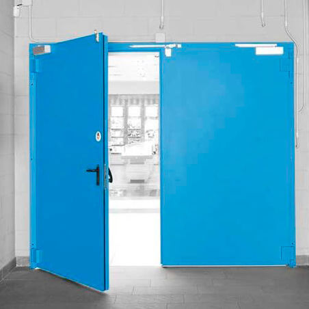 Porte industrielle battante - EI2 120 - PADILLA - en inox / grande hauteur / pour établissement public