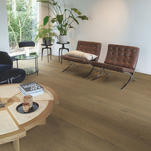 Parquet contrecollé - VINTAGE OAK EXTRA  - QUICK-STEP - pont de bateau / mat / teinté