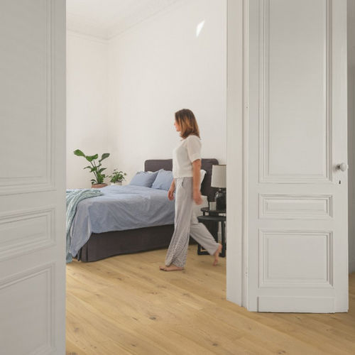 Parquet contrecollé - PURE OAK EXTRA  - QUICK-STEP - pont de bateau / mat / teinté