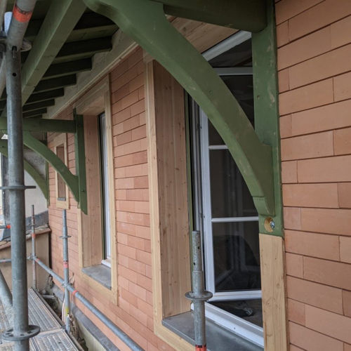Bardage en briques - ACROBRIC series - RAIRIES MONTRIEUX - en terracotta / vertical / durable