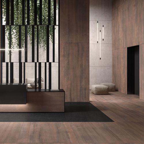 Carrelage en porcelaine - Redox metal - RAK Ceramics - mat / d'intérieur / mural