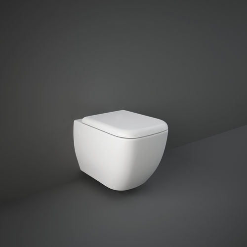 WC près du mur - Rak-Metropolitan - RAK Ceramics - en céramique / sans bride / moderne
