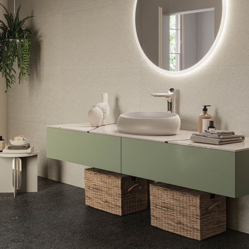 Carrelage en porcelaine - GRIGIO VENATO - RAK Ceramics - brillant / d'intérieur / de salle de bain