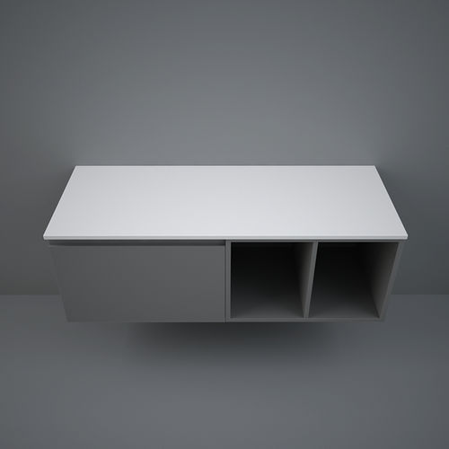 Plan de travail en céramique - RAK-PLANO - RAK Ceramics - gris / lisse / à bords droits
