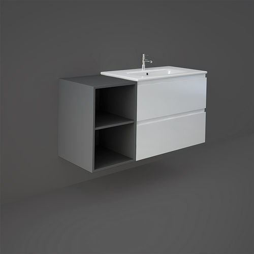 Meuble vasque suspendu - RAK-JOY - RAK Ceramics - en bois massif / contemporain / sans porte