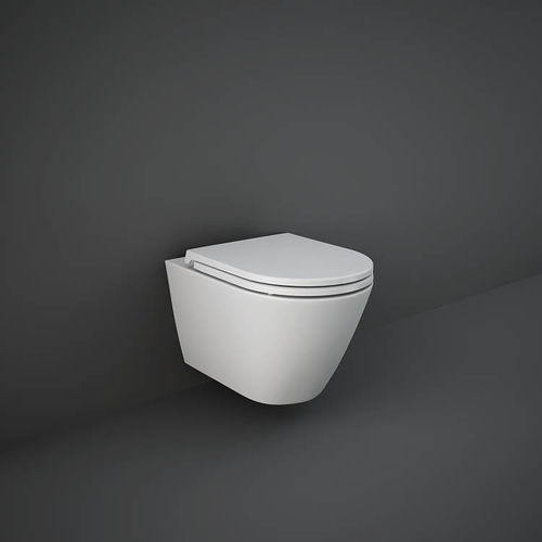 WC suspendu - RAK-FEELING - RAK Ceramics - en céramique / ovale / sans bride