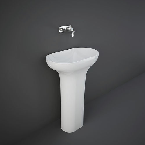 Vasque sur pied - RAK-DES - RAK Ceramics - en céramique / ovale / sans trou