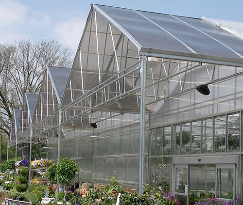 Serre professionnelle - POLYGAL - de jardinage / multi chapelle / en polycarbonate