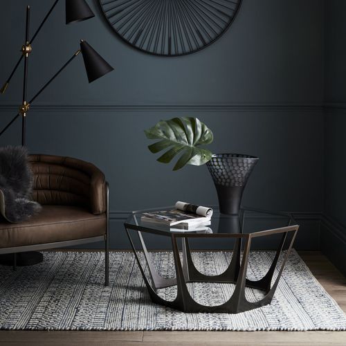 Table basse contemporaine - CATALAN - Marston & Langinger - en verre / en fer / en bronze