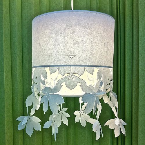 Abat-jour contemporain - LASER LIGHT - PROCÉDÉS CHÉNEL INTERNATIONAL - en papier / sur mesure / ignifuge