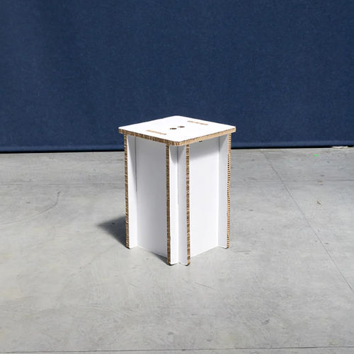 Tabouret design - VANVES - PROCÉDÉS CHÉNEL INTERNATIONAL - en papier / avec piètement en carton / personnalisable
