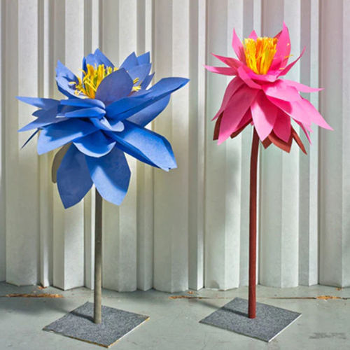 Sculpture en acier - FLOWERS  - PROCÉDÉS CHÉNEL INTERNATIONAL - en papier / en aluminium / à poser