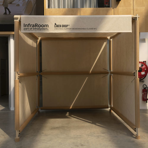 Système de cloison modulaire - INFRASYSTEM® - PROCÉDÉS CHÉNEL INTERNATIONAL - en carton / en polyester / en fibre de verre