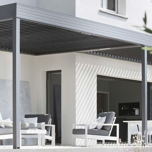 Pergola autoportée - WALLIS&OUTDOOR® - PROFILS SYTEMES - adossée / en aluminium / en aluminium extrudé