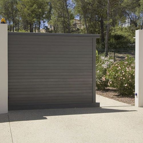 Portail battant - SHAR-PEI® - PROFILS SYTEMES - coulissant / en aluminium / à lames