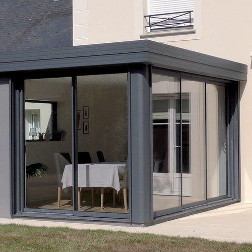 Véranda en métal - WALLIS&ENERGY® - PROFILS SYTEMES - en verre