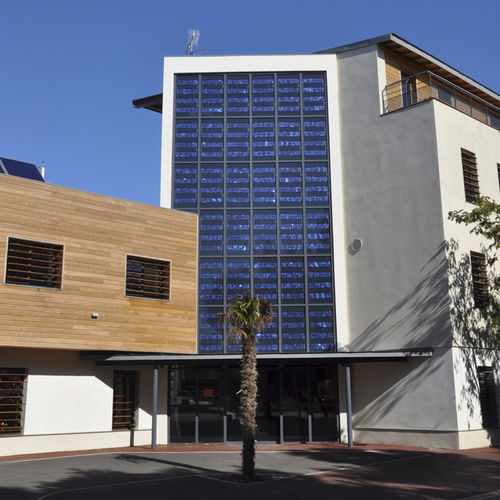Mur-rideau en panneaux - TANAGRA® - PROFILS SYTEMES - en aluminium et en verre / en panneaux photovoltaïques / acoustique