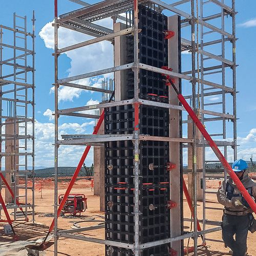 Coffrage modulaire - DUO - PERI S.A.S. - en métal / pour mur / pour fondation