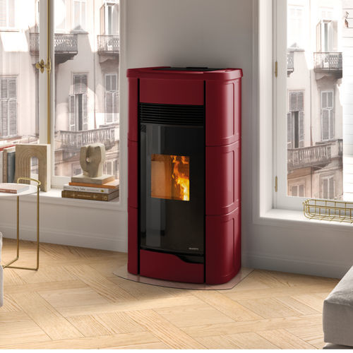 Poêle à granulés - ANNA 9 - PALAZZETTI LELIO - 9 kW / 12 kW / au sol