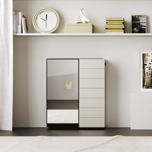 Poêle à granulés - DENISE - PALAZZETTI LELIO - 5 kW - 10 kW / à poser / contemporain