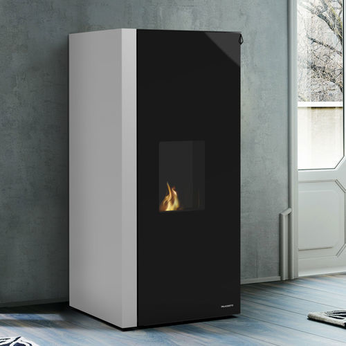 Poêle à granulés - Dadò Idro 9N - PALAZZETTI LELIO - 10 kW - 20 kW / à poser / contemporain