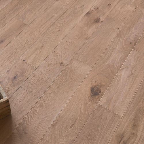 Parquet contrecollé - CAFÉ CRÈME DIVA 184 - PANAGET - en chêne / pont de bateau / brossé