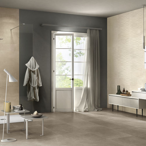 Carrelage en grès cérame - PRIME STONE : SAND PRIME - Panaria ceramica - poli / émaillé / structure
