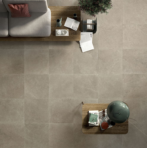 Carrelage en grès cérame - PRIME STONE : GREIGE PRIME - Panaria ceramica - poli / finition naturelle / émaillé