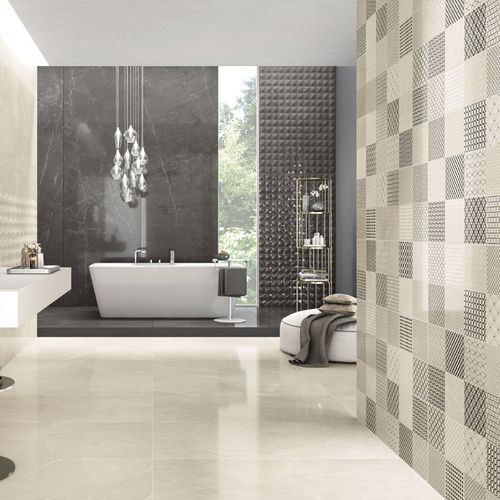 Carrelage en grès cérame - TRILOGY : DECORS - Panaria ceramica - poli / brillant / d'intérieur