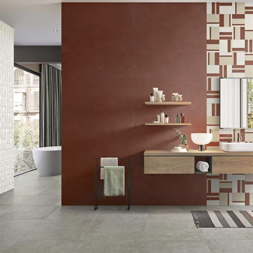 Carrelage en céramique - EVEN : CHERRY - Panaria ceramica - d'intérieur / mural / aspect béton