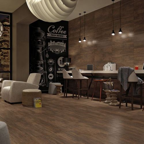 Carrelage en grès cérame - WOOD YOU : NOCE - Panaria ceramica - finition naturelle / d'intérieur / mural