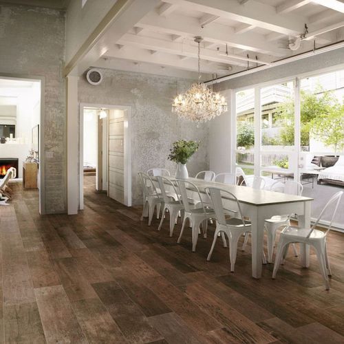 Carrelage en grès cérame - WOOD TREND : MAHOGANY - Panaria ceramica - finition naturelle / d'intérieur / de sol