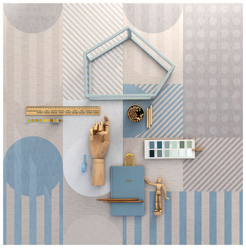 Carrelage en grès cérame - GLAM : SHAPES - Panaria ceramica - d'intérieur / mural / 50x100 cm