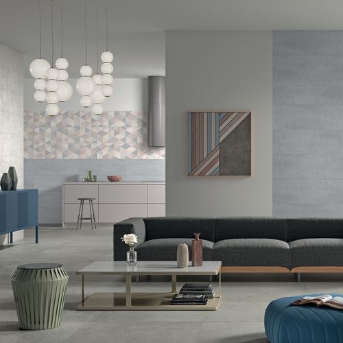 Carrelage en céramique émaillée - WALLCRAFT : WAVE - Panaria ceramica - finition naturelle / d'intérieur / mural