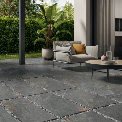 Carrelage en grès cérame - LINEA FIORDO - FRAME : GORGE - Panaria ceramica - finition naturelle / structure / d'intérieur