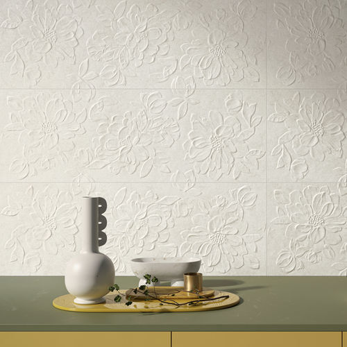 Carrelage en grès cérame - IQONIQA : BLOSSOM SILK - Panaria ceramica - mat / à relief / d'intérieur