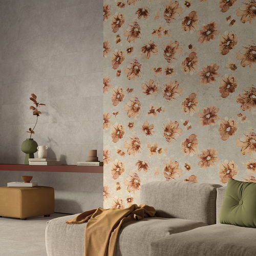 Carrelage en grès cérame - IQONIQA : POPPY WARM - Panaria ceramica - mat / d'intérieur / de salon