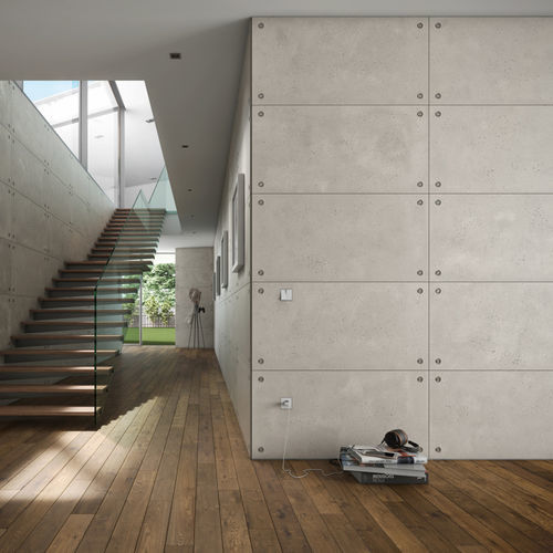 Carrelage en porcelaine - UNIQUE - PAVIGRES CERAMICAS - en béton / mat / d'intérieur