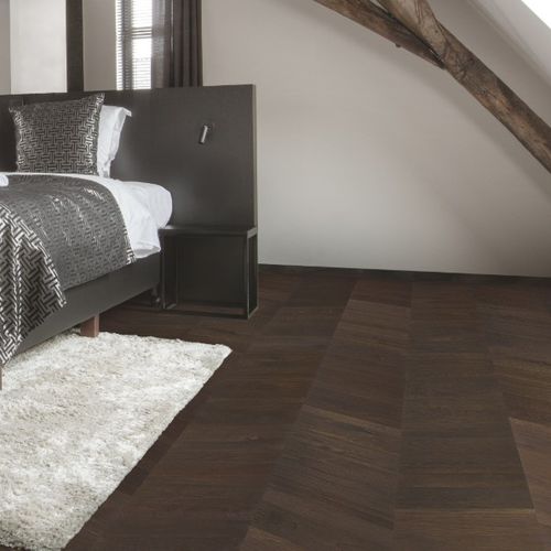 Parquet contrecollé - W2434-04372 - PERGO - en chêne / mat / à coller