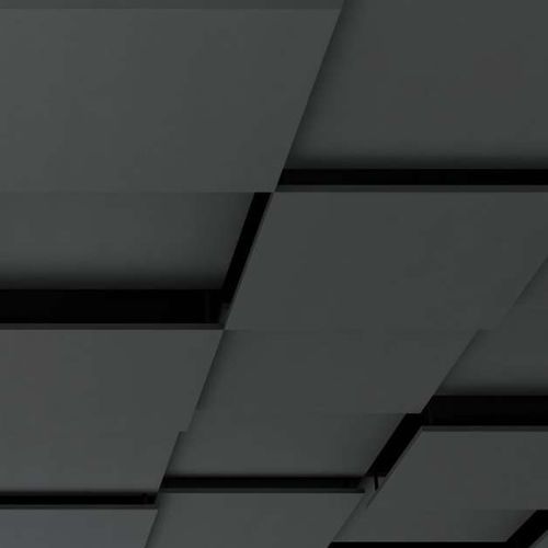 Faux-plafond en bois - EXTENSION - OBERFLEX - en dalles / pour bureau / d'intérieur