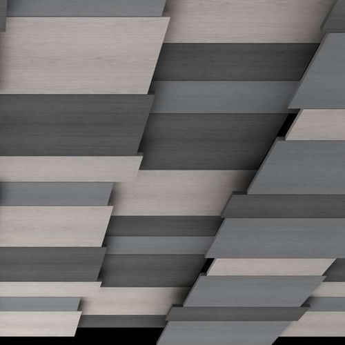 Faux-plafond en bois - DISLOCATION - OBERFLEX - en dalles / pour bureau / d'intérieur
