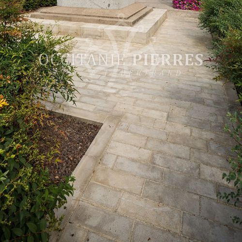 Pavage en pierre - CENEVIÈRES - OCCITANIE PIERRES - d'extérieur / texturé / antidérapant
