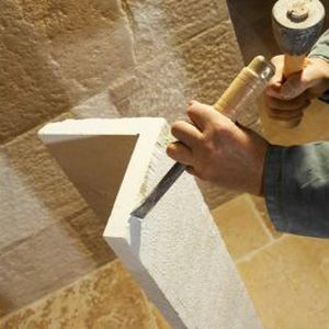 Plaquette de parement en pierre naturelle - ANGLE ÉVIDÉ - OCCITANIE PIERRES - intérieure / d'extérieur / à coller