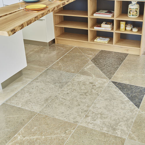 Carrelage en pierre naturelle - CÉNEVIÈRES CRISTALINE - OCCITANIE PIERRES - poli / d'intérieur / de salon