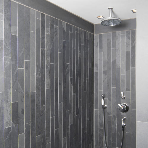 Cabine de douche à l'italienne - OCCITANIE PIERRES - en granite / d'angle / résidentielle