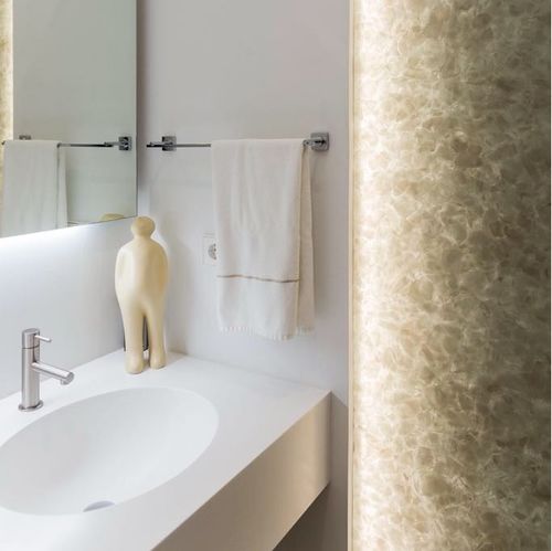 Paroi de douche fixe - OCCITANIE PIERRES - linéaire / d'angle / en niche