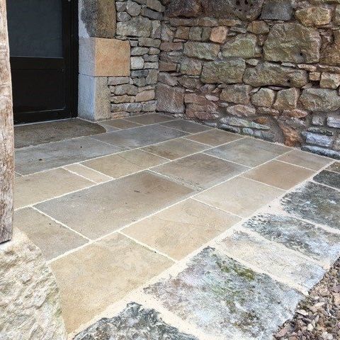 Dallage en pierre naturelle - AUBEROCHE BLEU PÉRIGORD - OCCITANIE PIERRES - d'intérieur / pour entrée / de terrasse