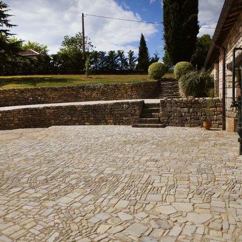 Pavage en pierre - PAVÉS OCCITANS - OCCITANIE PIERRES - d'extérieur / de terrasse / de jardin