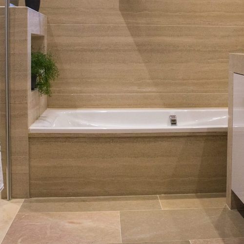 Habillage de baignoire rectangulaire - OCCITANIE PIERRES - en grès cérame